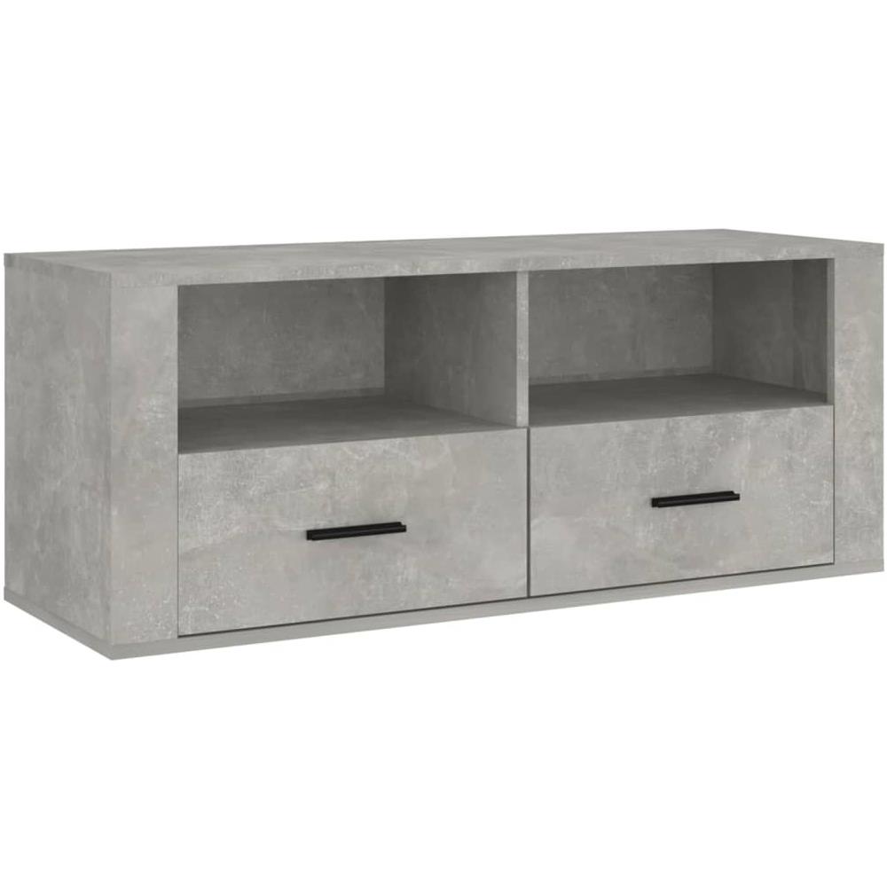 Mobile Per Tv Grigio Cemento 100x35x40 Cm Legno Multistrato - Foto 2