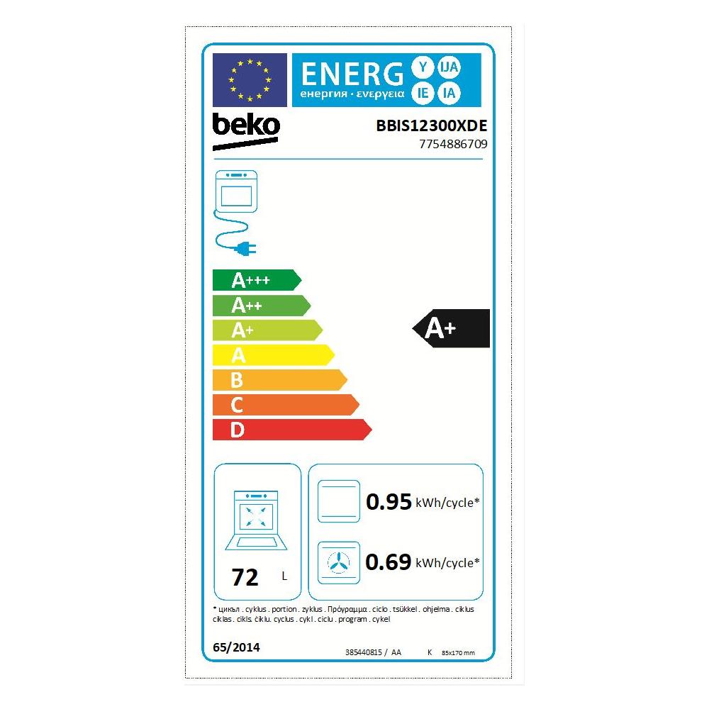 Forno Elettrico da Incasso b300 BBIS12300XDE Capacità 72 L Multifunzione Ventilato Cottura e Pulizia a Vapore Potenza 3300 W Colore Acciaio Inox - Foto 2
