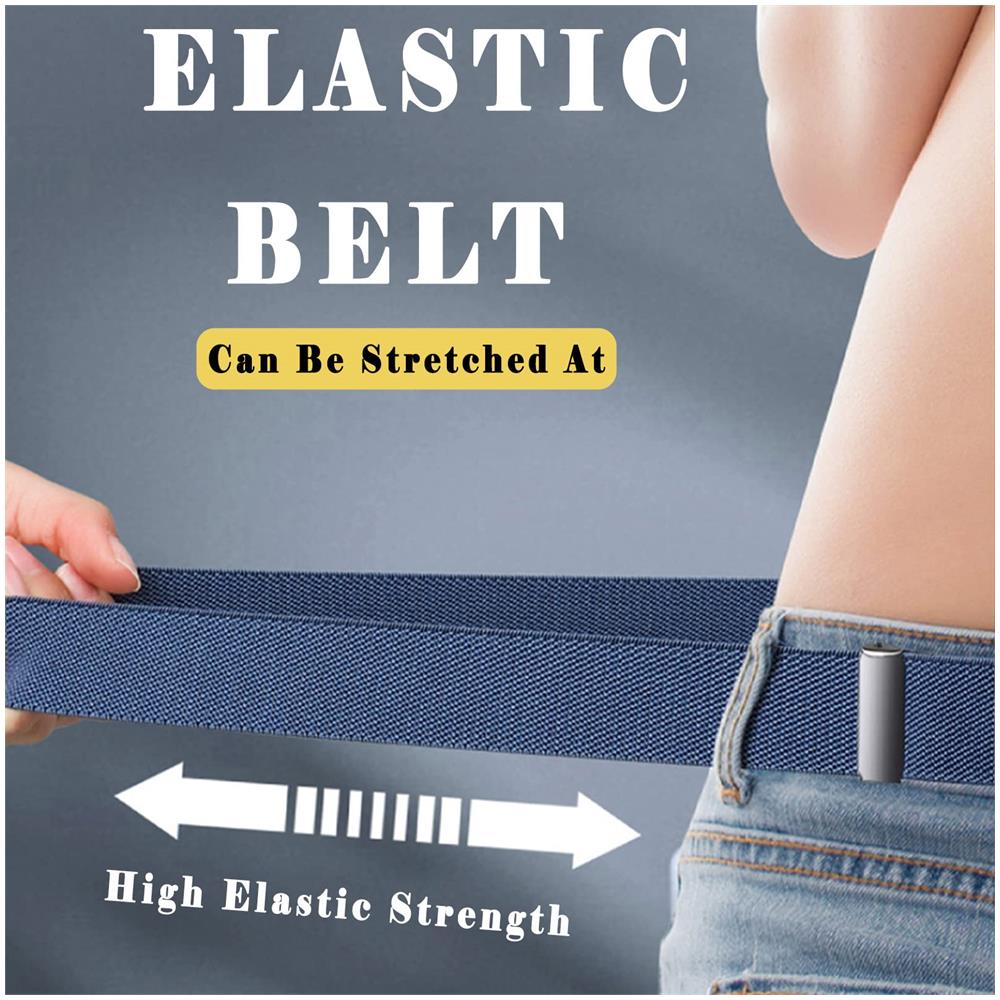 Cintura Elastica Senza Fibbia Daisy Cintura Elastica Cintura Elastica Invisibile Unisex Black M - Foto 2