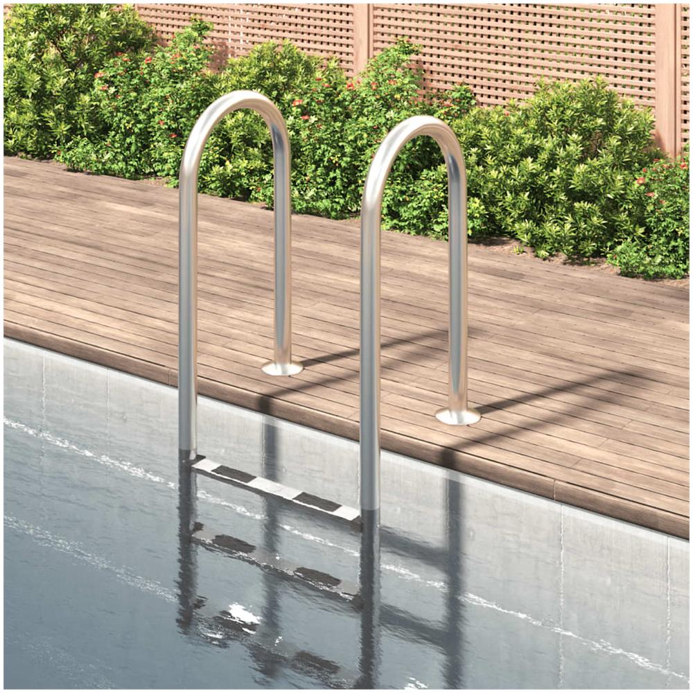 Scala Per Piscina 54x38x158 Cm Acciaio Inox 304 - Foto 1