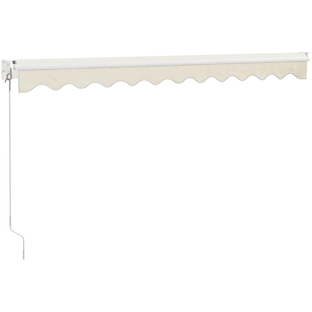 Tenda Da Sole Retrattile Crema 3x2,5 M In Tessuto E Alluminio - Foto 2