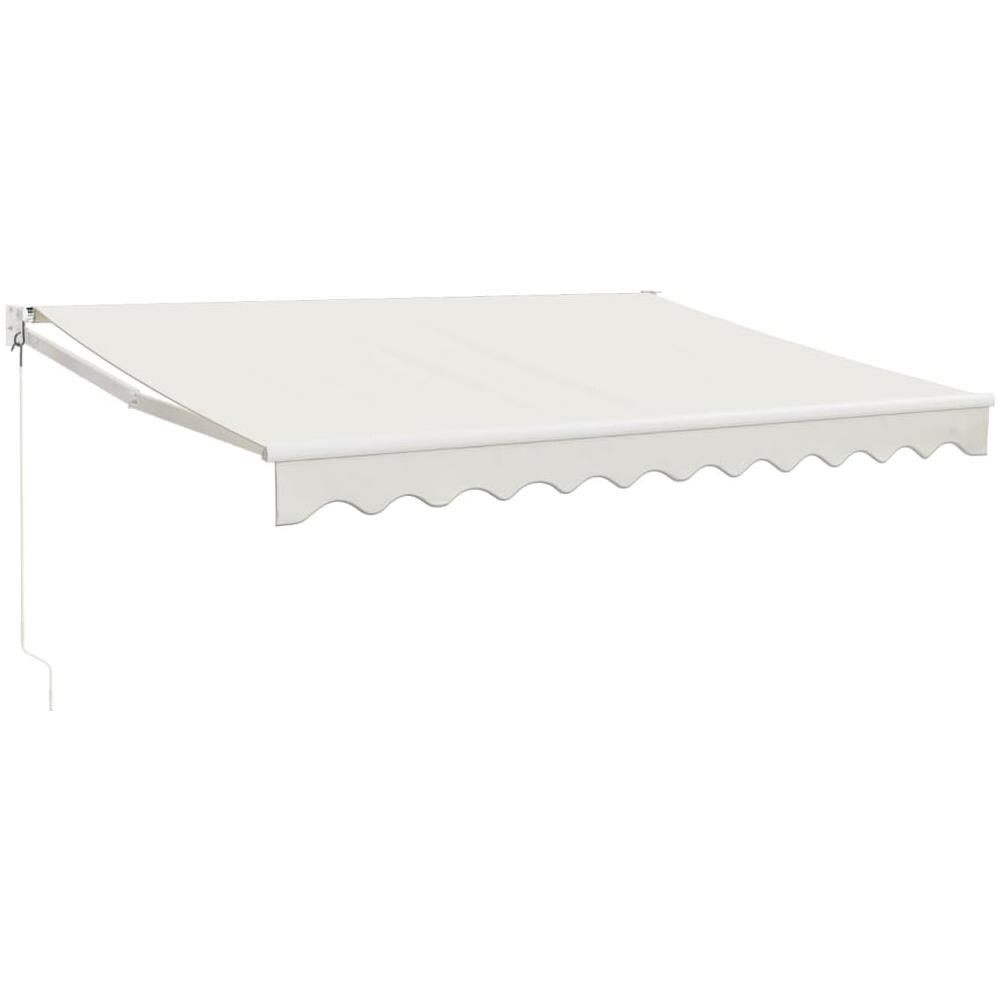 Tenda Da Sole Retrattile Crema 3x2,5 M In Tessuto E Alluminio - Foto 1