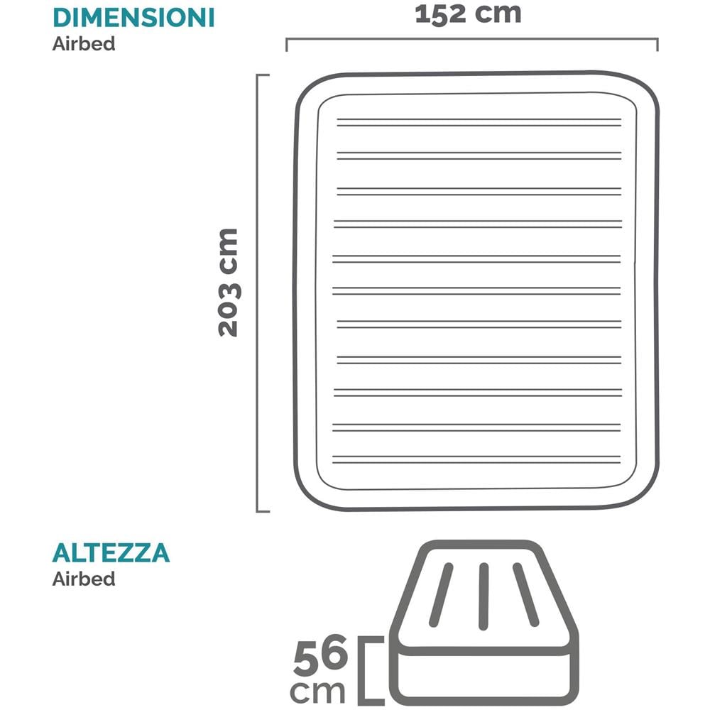 64418ND - Materasso Dura-Beam Comfort Plush Hise Rise Matrimoniale, 152x203x56 cm - Foto 9