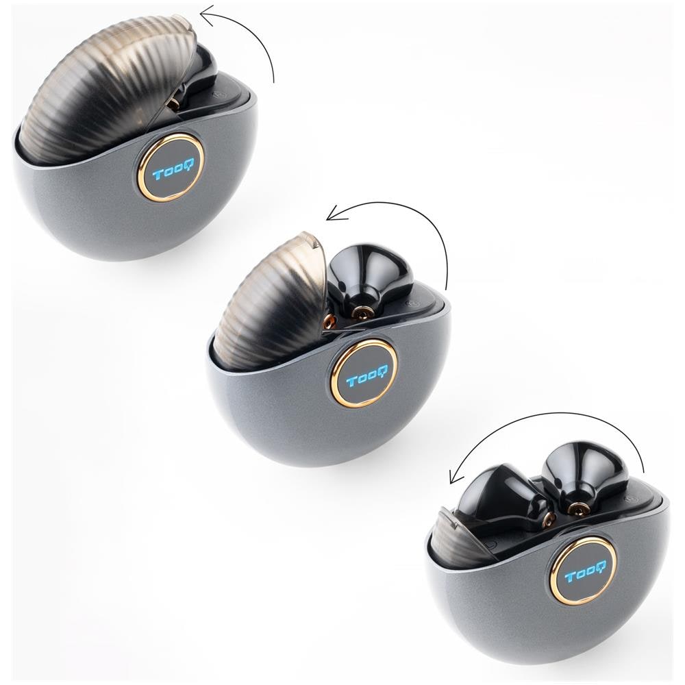 Snail Auricolare Wireless In-ear Musica e Chiamate Bluetooth Nero, Grigio - Foto 2