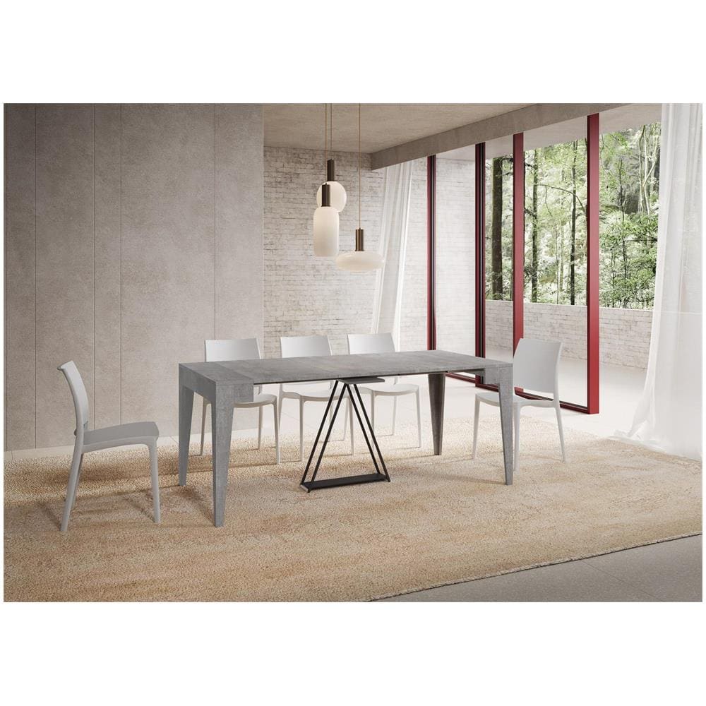 Consolle allungabile 90x42/198 cm Zima Small cemento - Foto 3