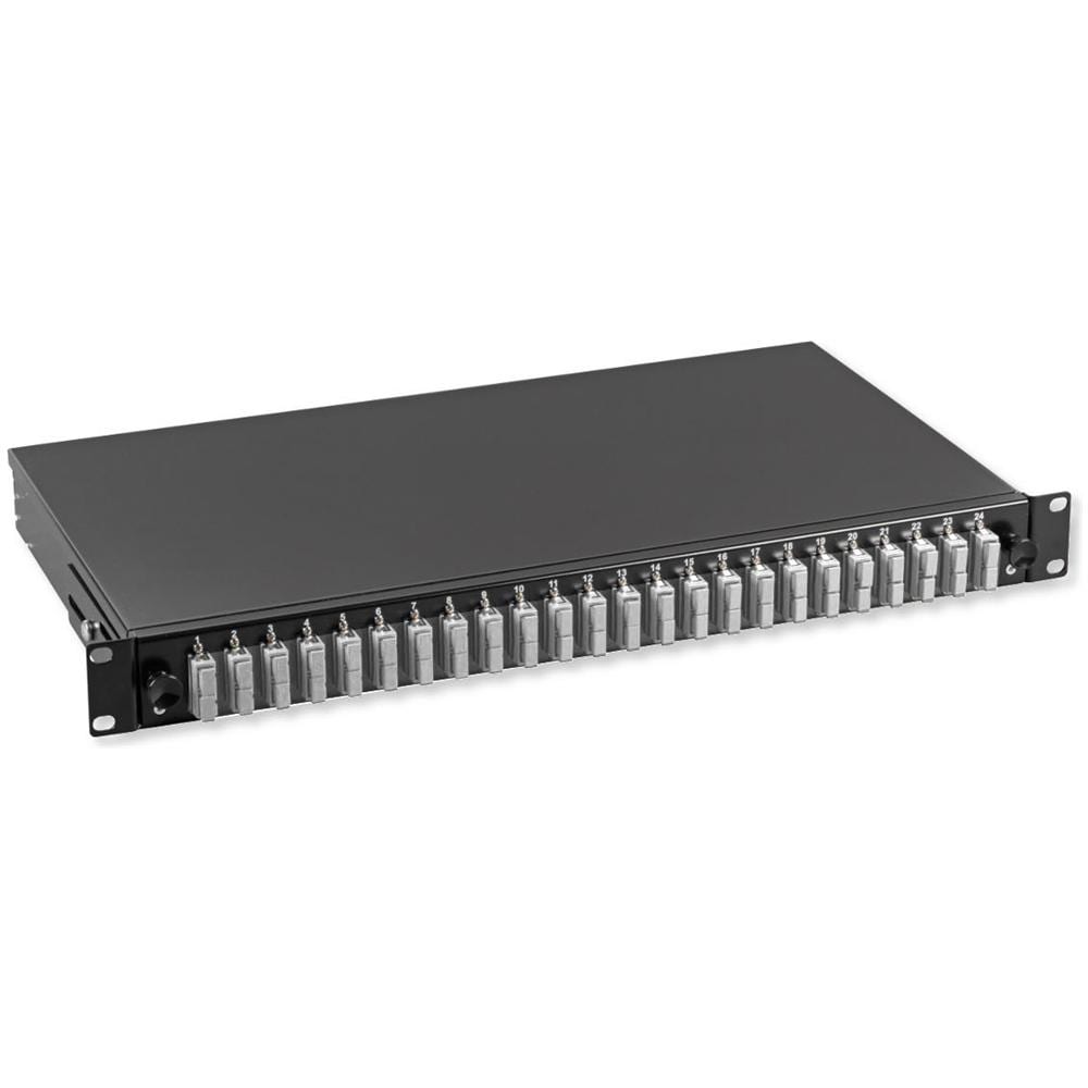 ILWL SB-DT-24SCDM - Cassetto Ottico 19'' con 24 bussole SC Duplex Multimodale Nero - Foto 1