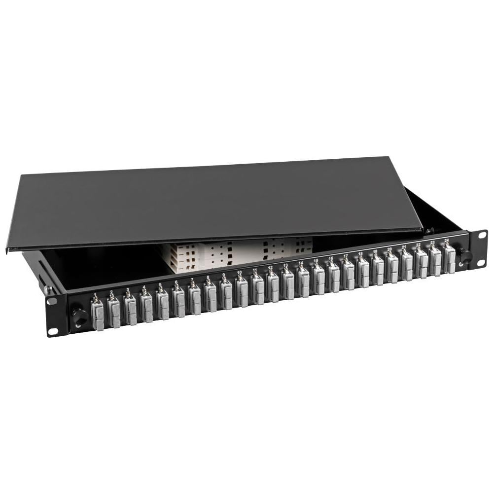 ILWL SB-DT-24SCDM - Cassetto Ottico 19'' con 24 bussole SC Duplex Multimodale Nero - Foto 2