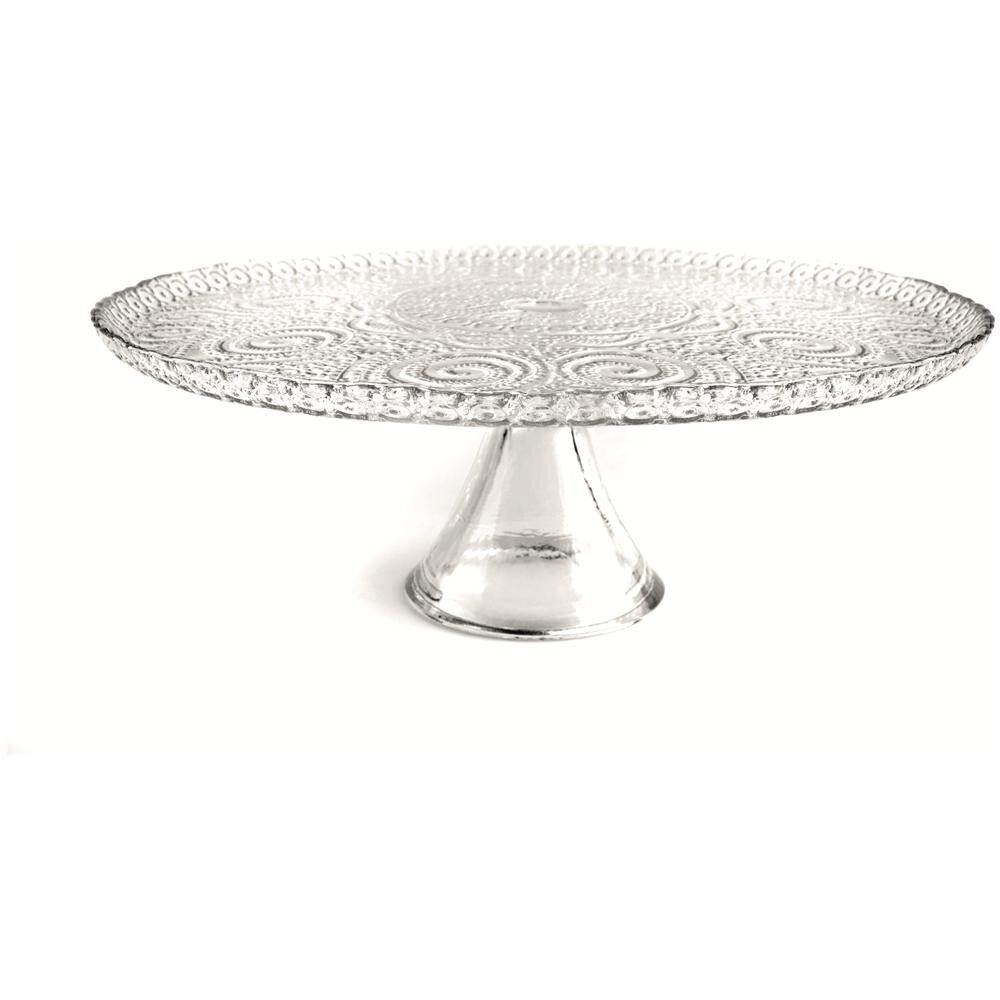 Alzata torta Arabesque cm. 31 altezza cm. 5,5. - Foto 1