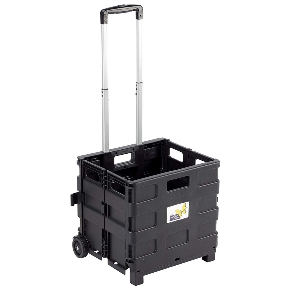 Carrello In Plastica Pieghevole Per Spesa Portapacchi 25kg 38x33x36cm C1299040 - Foto 1