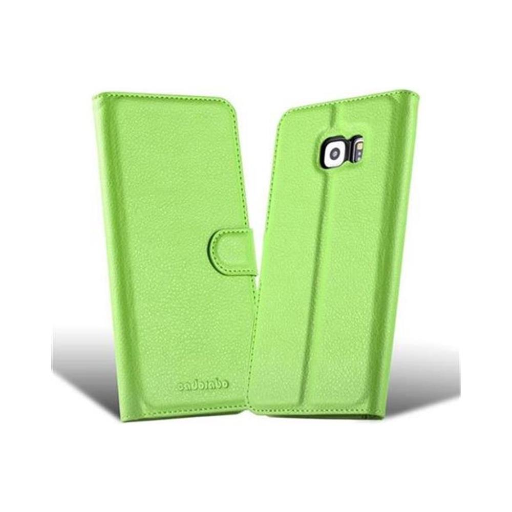 Custodia Compatibile Con Samsung Galaxy S6 Edge In Verde Menta - Coperchio Protettiva Con Chiusura Magnetica, Funzione Stand E Tasca Per Le Carte - Foto 2