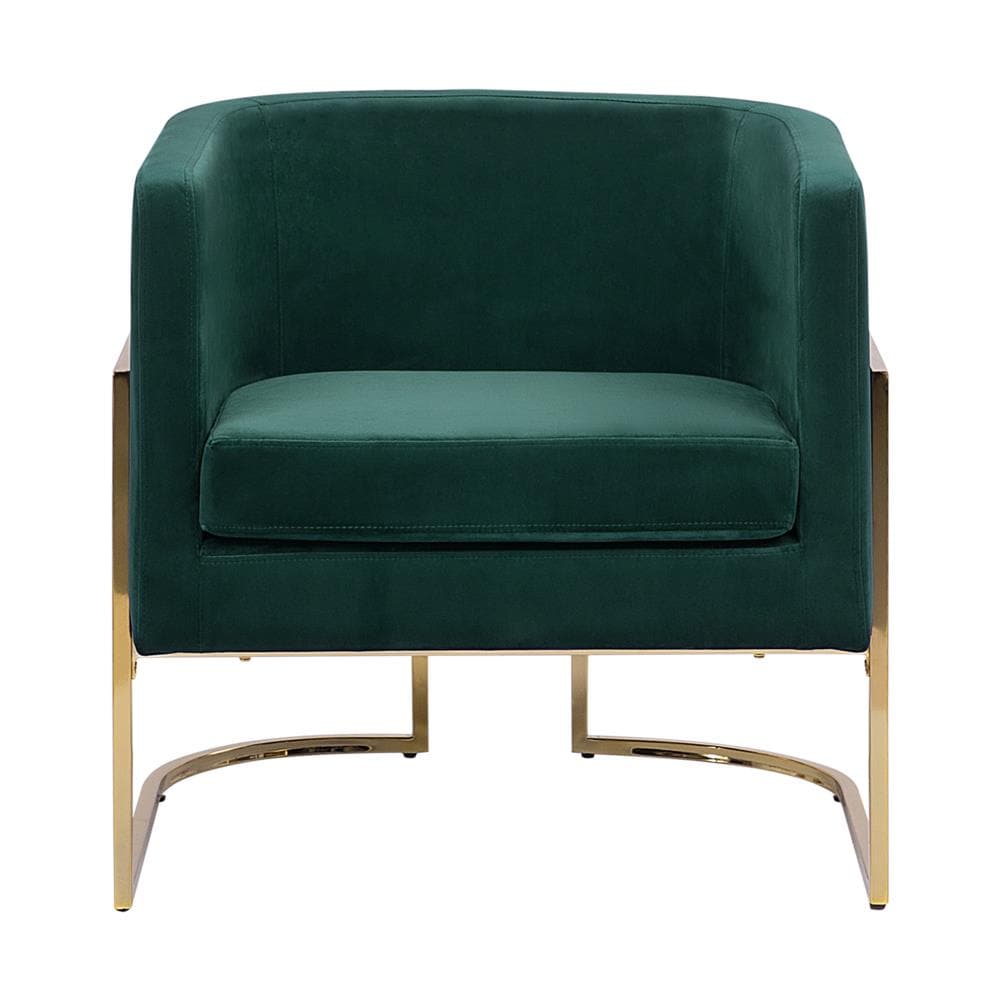 Poltrona In Velluto Verde Sirkka - Foto 2