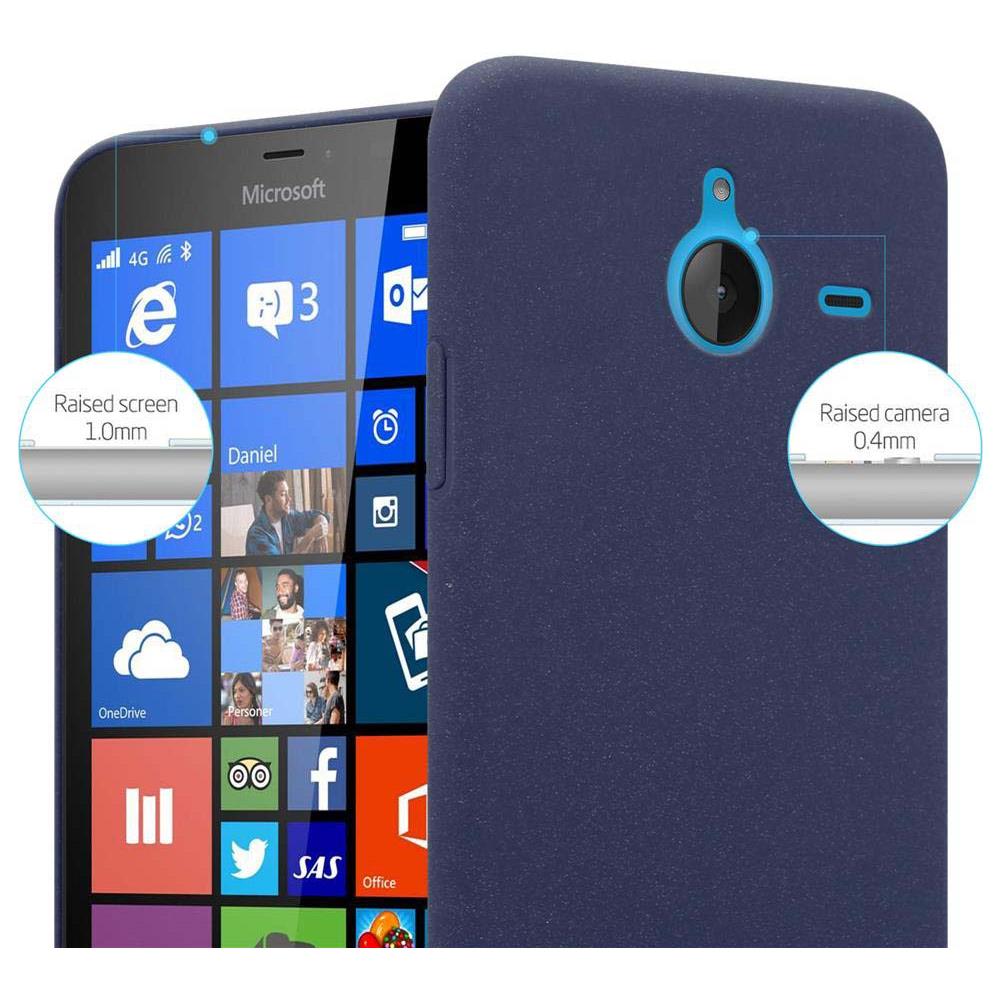 Custodia Compatibile Con Nokia Lumia 640 Xl In Frosty Azzurro - Hard Case Coperchio Protettivo In Frosted Look Contro I Graffi E Gli Urti - Foto 2