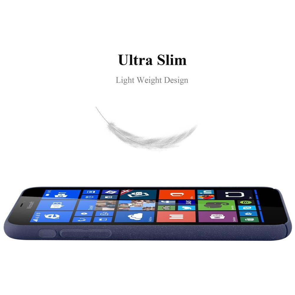 Custodia Compatibile Con Nokia Lumia 640 Xl In Frosty Azzurro - Hard Case Coperchio Protettivo In Frosted Look Contro I Graffi E Gli Urti - Foto 5