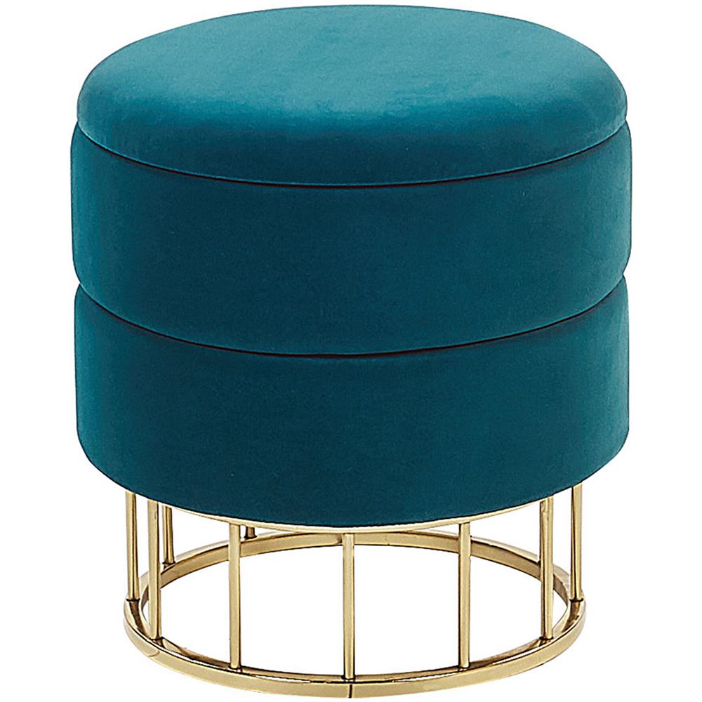 Pouf Contenitore Color Foglia Di Tè Elgin - Foto 1