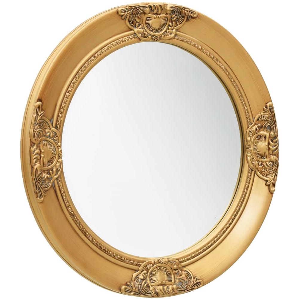 Specchio Da Parete Stile Barocco 50 Cm Oro - Foto 2