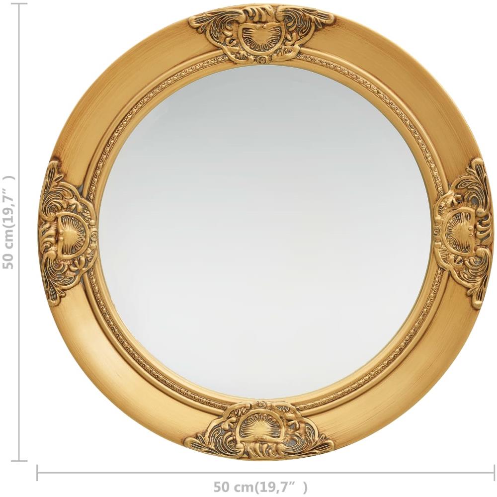 Specchio Da Parete Stile Barocco 50 Cm Oro - Foto 5