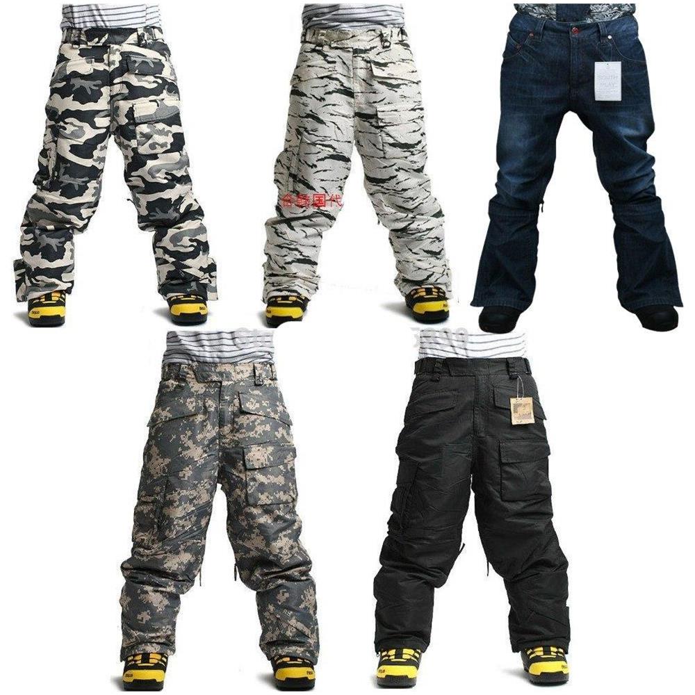 SLOWMOOSE - Inverno Impermeabile Sci Snowboard 10.000 Mm Riscaldamento  Militare Totale Pantaloni Militari [ pantaloni Jeans Blu / Xl] - ePRICE
