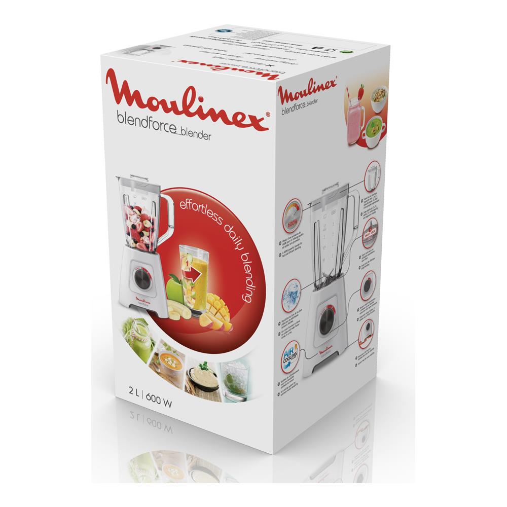 Frullatore da tavolo LM420110 Capacità 2 Litri Potenza 600 Watt Colore Bianco - Foto 8