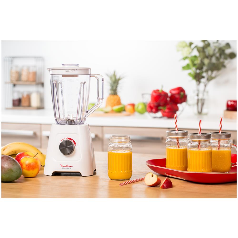 Frullatore da tavolo LM420110 Capacità 2 Litri Potenza 600 Watt Colore Bianco - Foto 2