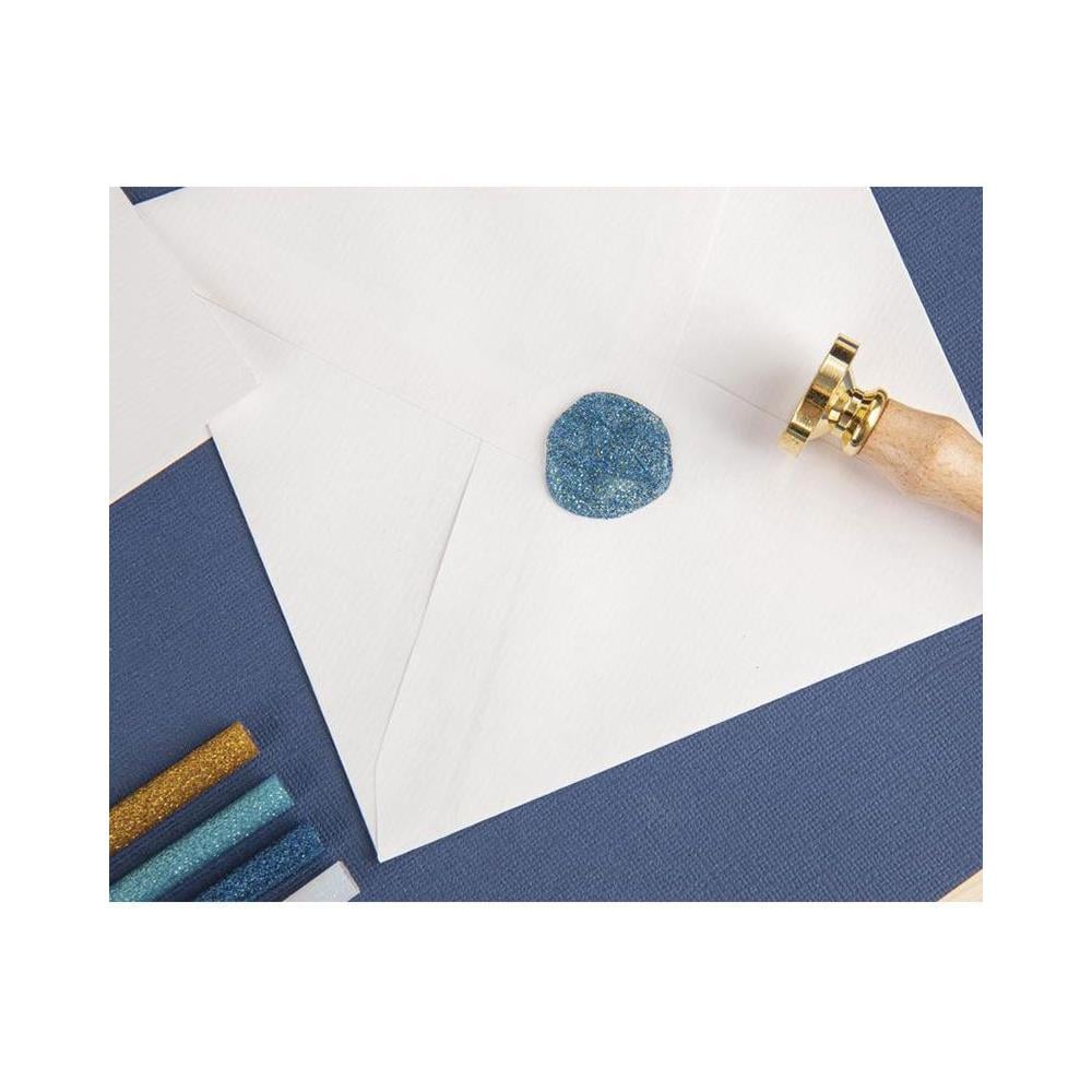 10 Bastoncini Glitter Glitter Per Pistola Per Colla 10 X 0,7 Cm - Blu-viola - Foto 2