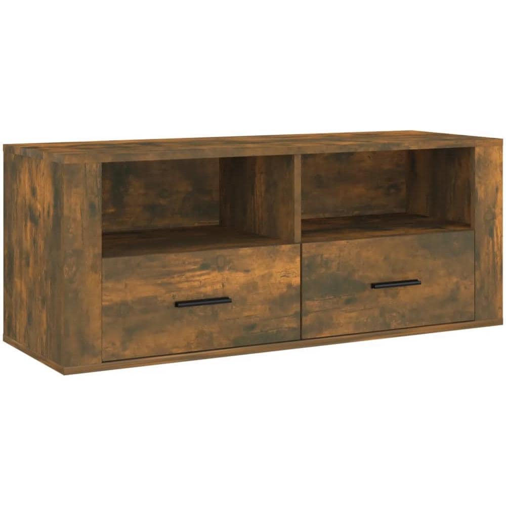 Mobile Tv Rovere Fumo 100x35x40 Cm In Legno Multistrato - Foto 2