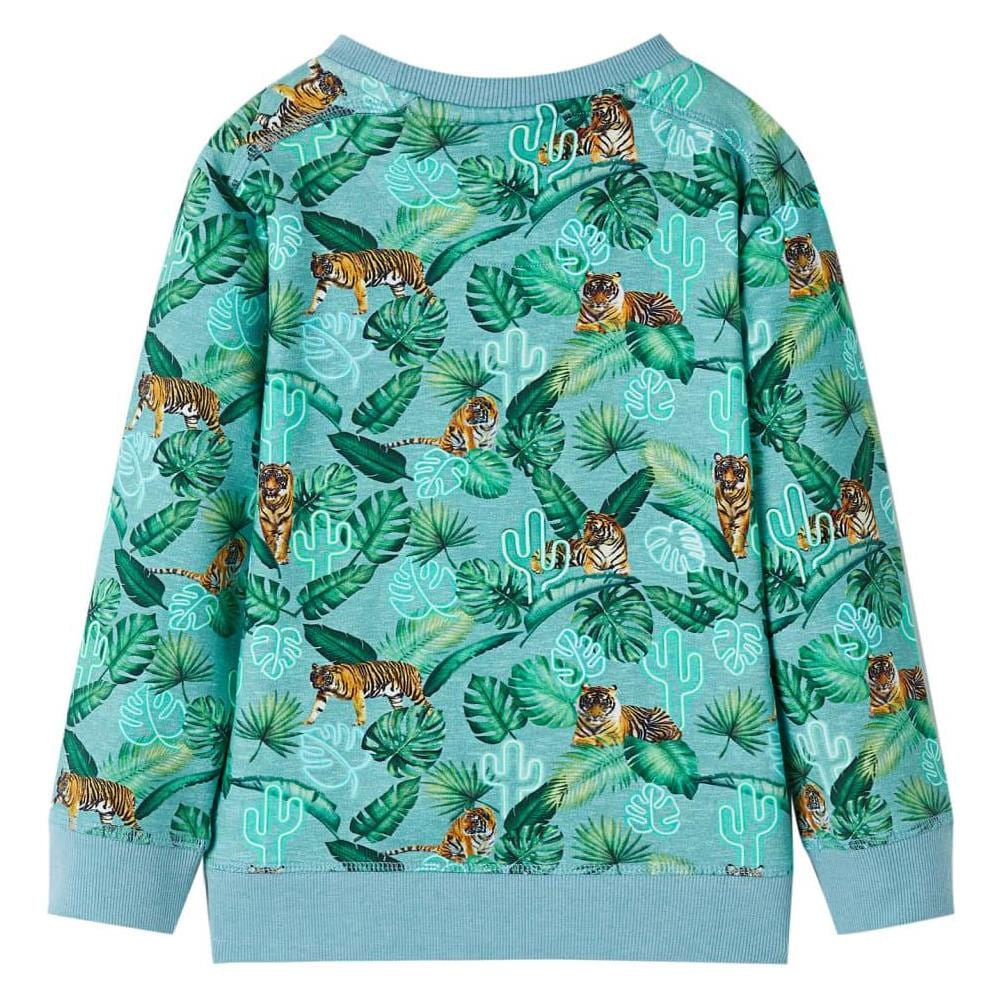 Felpa da Bambino Verde Chiaro Mélange 104 - Foto 2