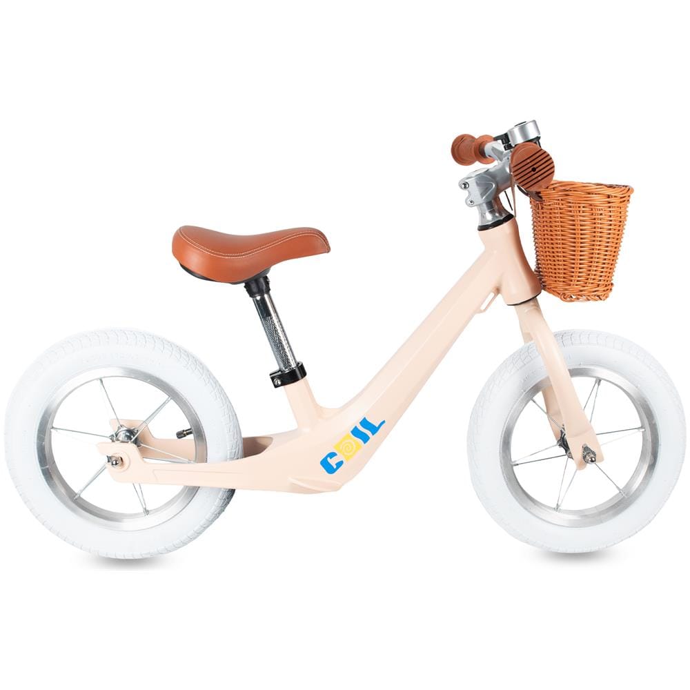 Bicicletta equilibrio per bambini, ruote gonfiabili 12"""", regolabile, viola - Foto 1