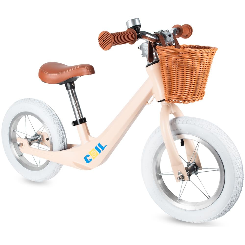 Bicicletta equilibrio per bambini, ruote gonfiabili 12"""", regolabile, viola - Foto 2