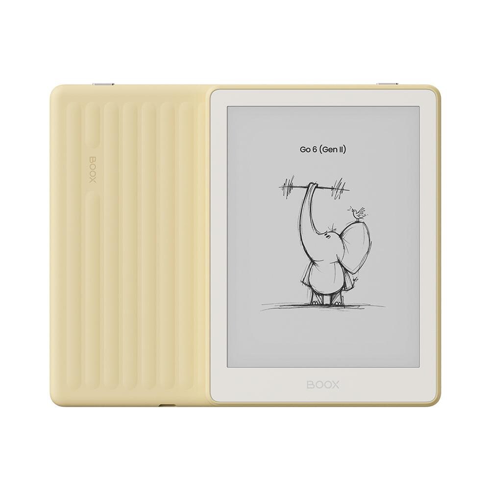 BOOX Go 6 (Gen II) - e-reader da 6'' - Custard - ePaper a 300 PPI, Android, Google Play Store, 3 GB di RAM, 32 GB di memoria, microSD, retroilluminazione regolabile, compatibile con InkSense Plus - Foto 1