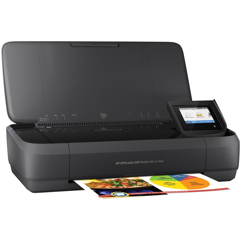 Stampante Multifunzione OfficeJet 250 Mobile Inkjet a Colori Stampa Copia Scansione 20 ppm (B / N) 19 ppm (a Colori) Wi-Fi USB  - Foto 2