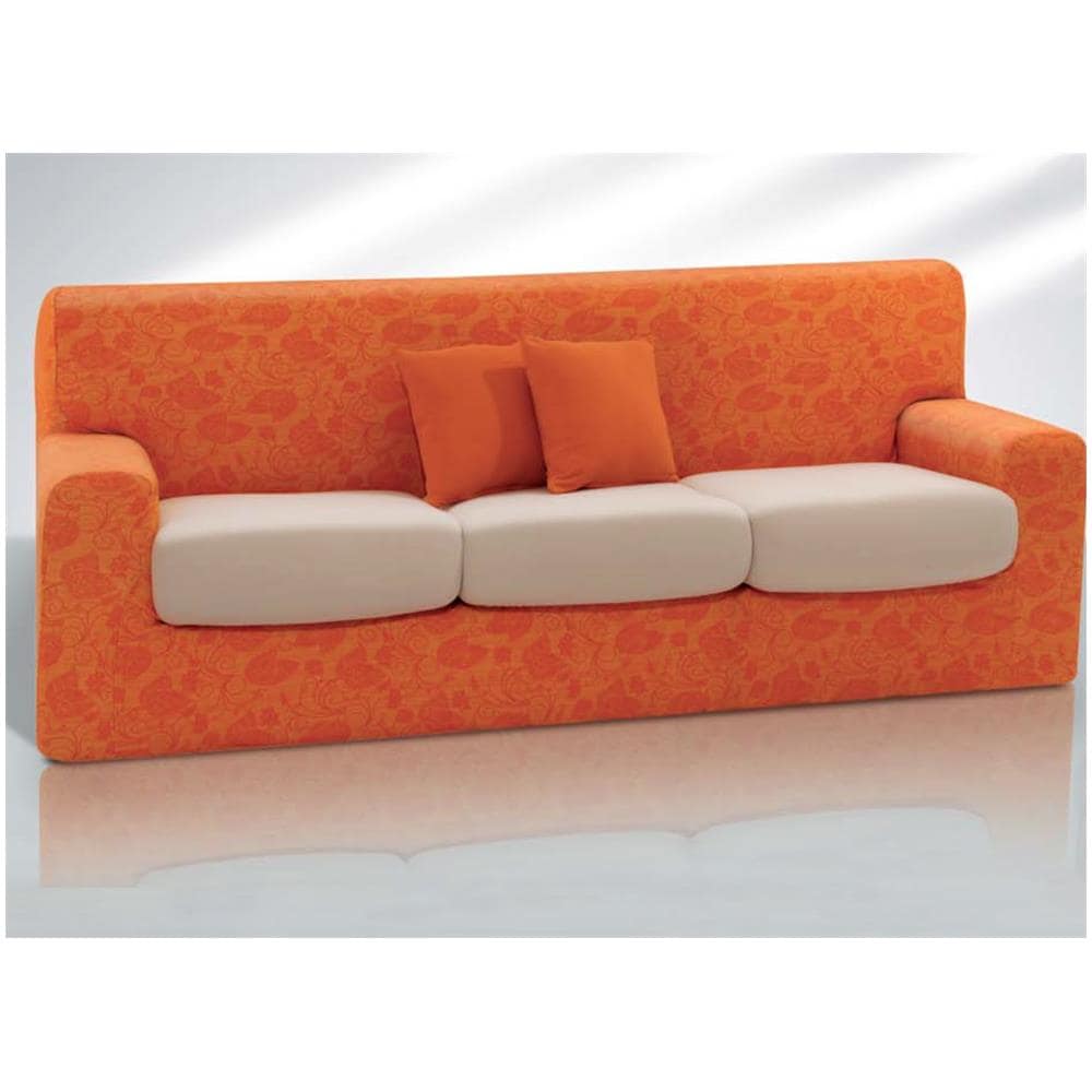 Copridivano Sofa Cover In Fantasia Disegno Rs 3 Posti Rs 400 Arancione - Foto 2