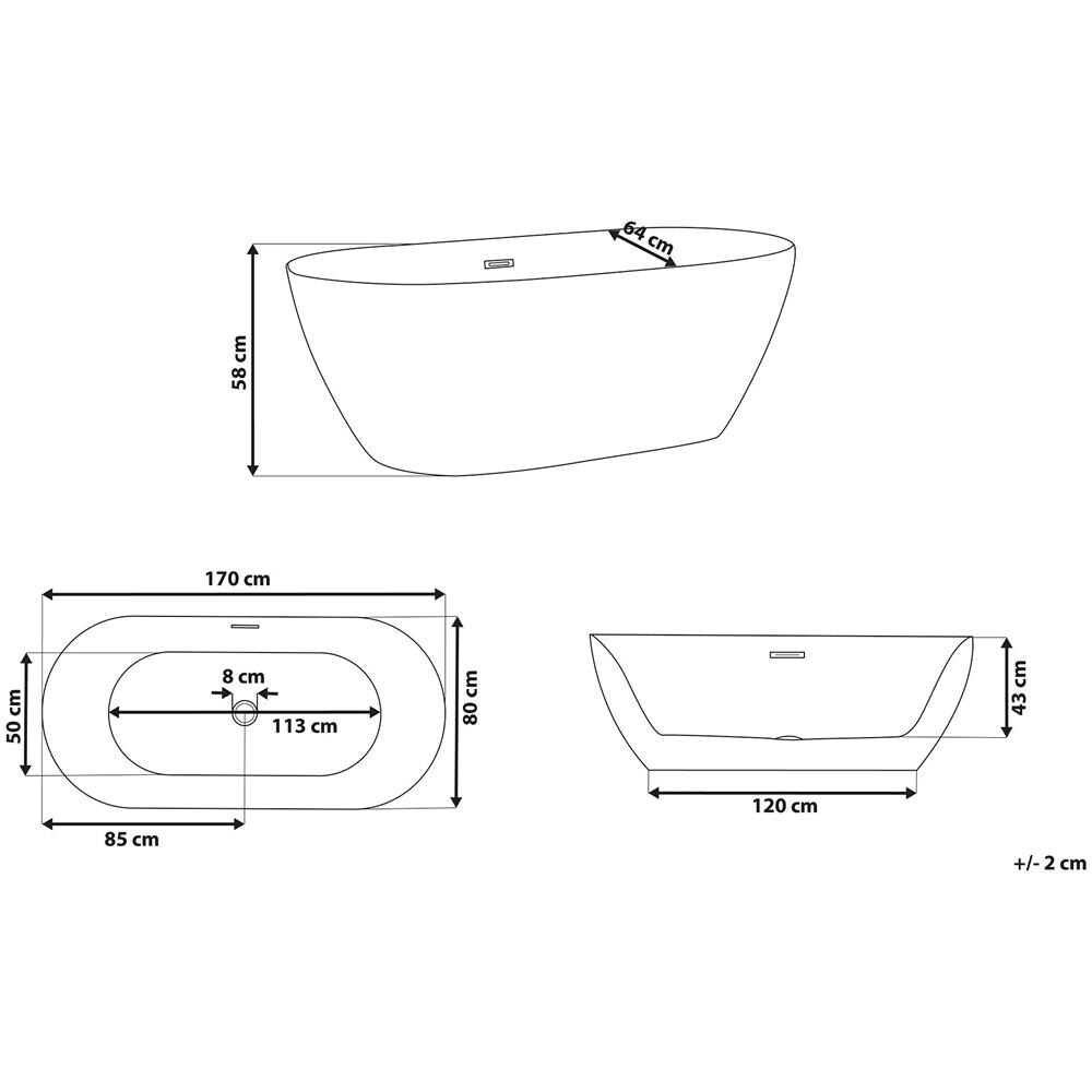 Vasca Da Bagno Freestanding Nera Carrera - Foto 2