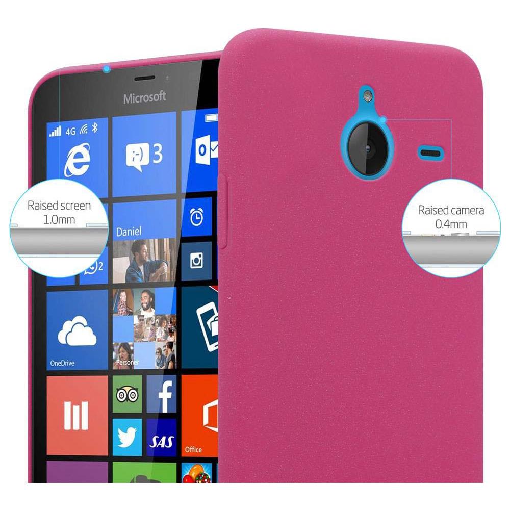 Custodia Compatibile Con Nokia Lumia 640 Xl In Frosty Rosa - Hard Case Coperchio Protettivo In Frosted Look Contro I Graffi E Gli Urti - Foto 2