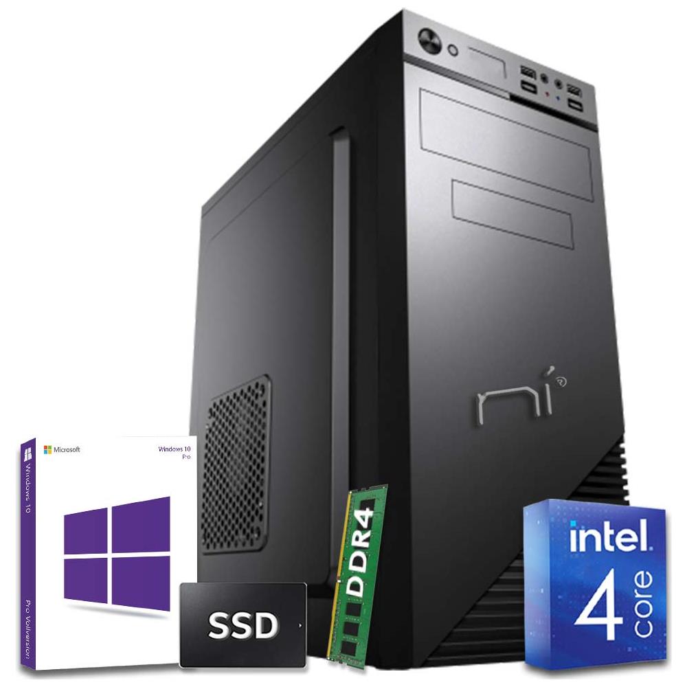Pc Desktop Intel Quad Core Ram 8 Gb Ddr4 Ssd 120 Gb Intel Graphics Uhd 600 Windows 10 Pro Licenziato Wi-fi Hdmi - Foto 1