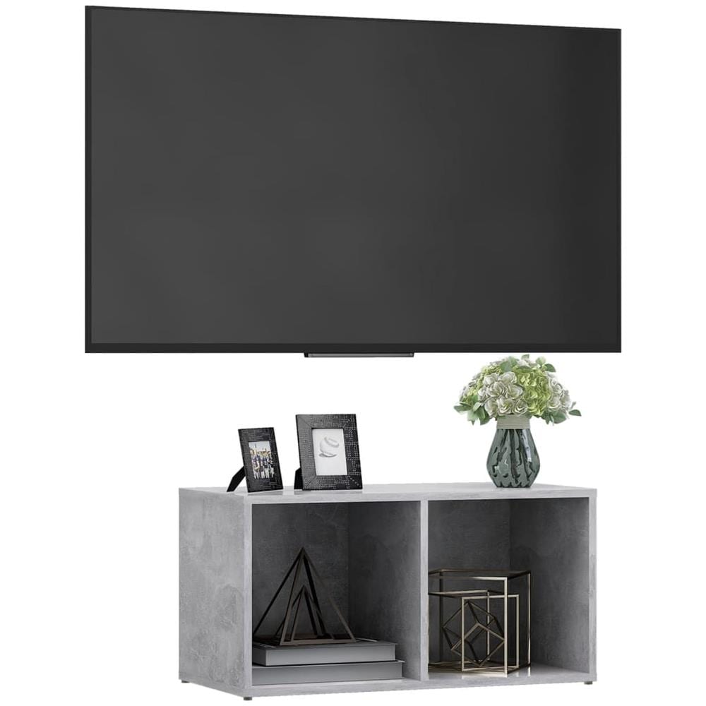 Mobile Porta TV Grigio Cemento 72x35x36,5 cm Legno Multistrato - Foto 3