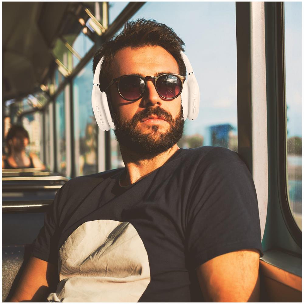 BLUETOOTH STEREO HEADPHONES WHITE - Foto 7