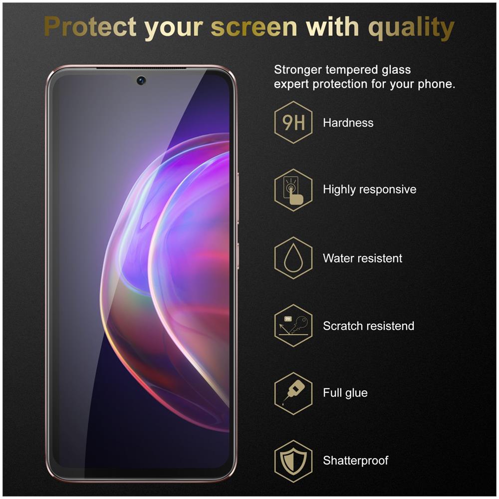 Pellicola Di Armatura Compatibile Con Vivo V21 4g / 5g In Elevata Trasparenza - Vetro Temperato (tempered) Di Protezione Del Display In Durezza 9h Con 3d Touch - Foto 2
