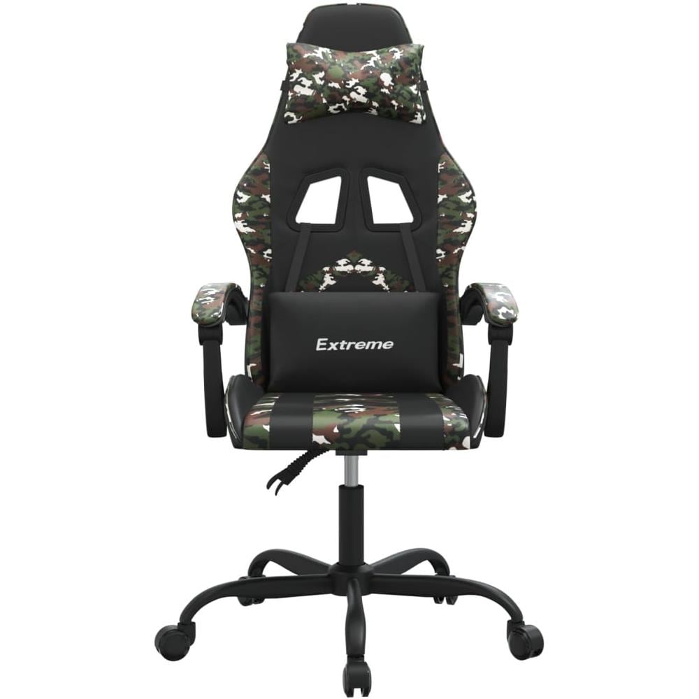 Sedia Da Gaming Nero E Mimetico In Similpelle - Foto 3