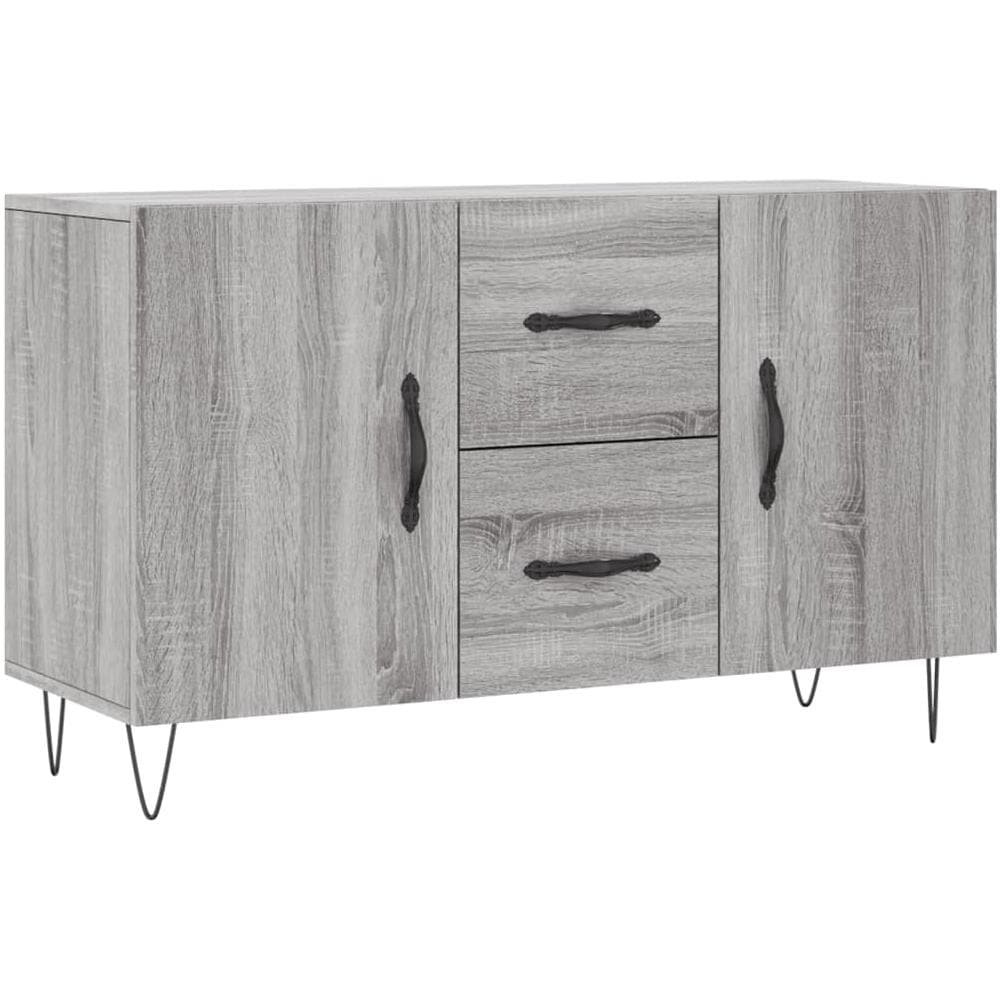 Credenza Grigio Sonoma 100x36x60 Cm In Legno Multistrato - Foto 2