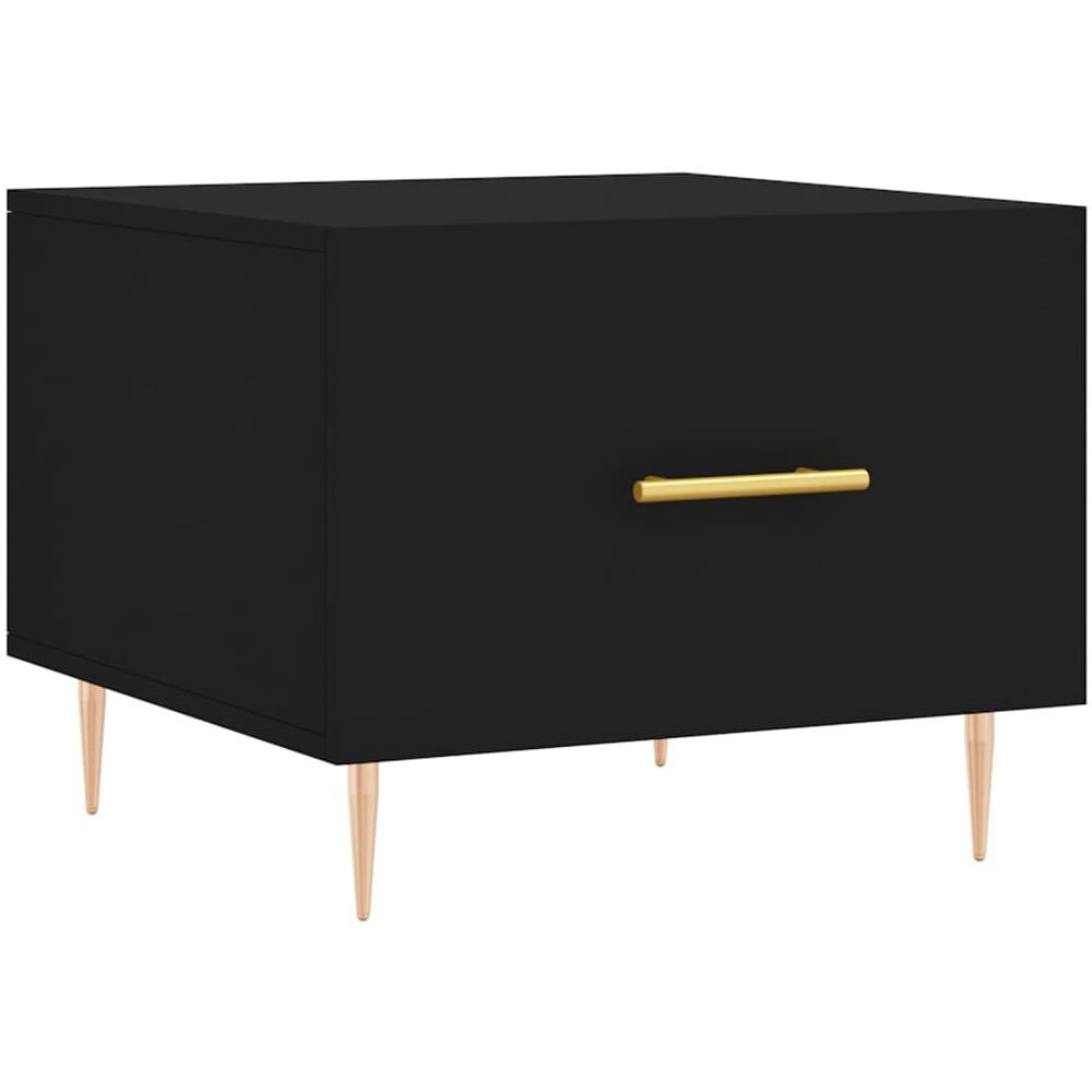Tavolino Da Salotto Nero 50x50x40 Cm In Legno Multistrato - Foto 2