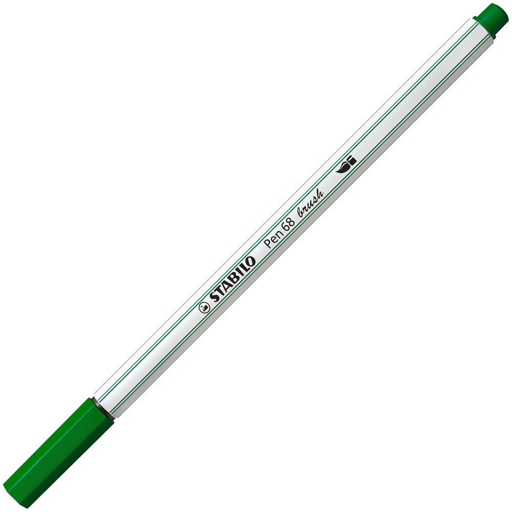 Pen 68 brush - Pennarello Premium con punta a pennello - Confezione da 10 - Verde - Foto 2
