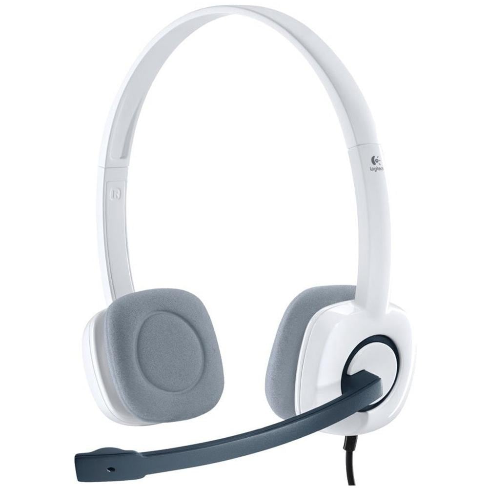 H150 Cuffie Stereo con Microfono Cavo 1.5 M Jack 3.5 mm - Bianco - Foto 2