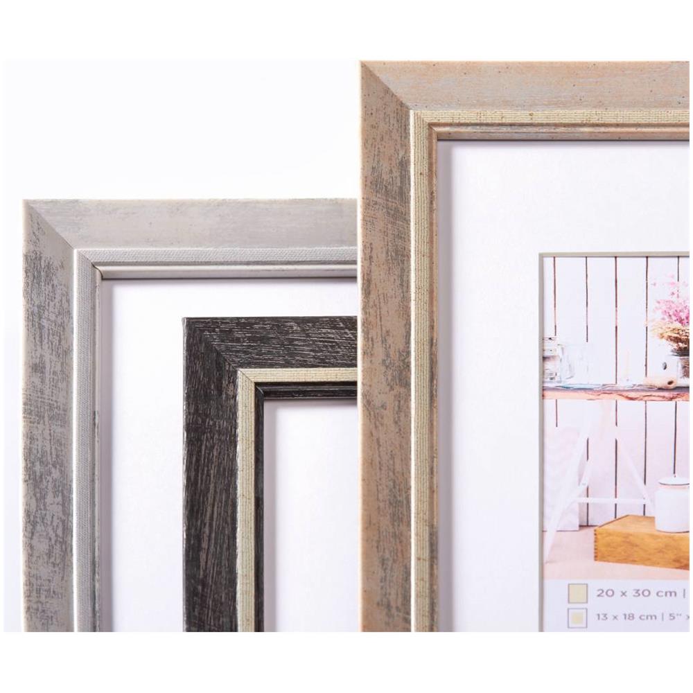 Design Chalet Cornice Portafoto, Bianco, 30x40 cm - Foto 2