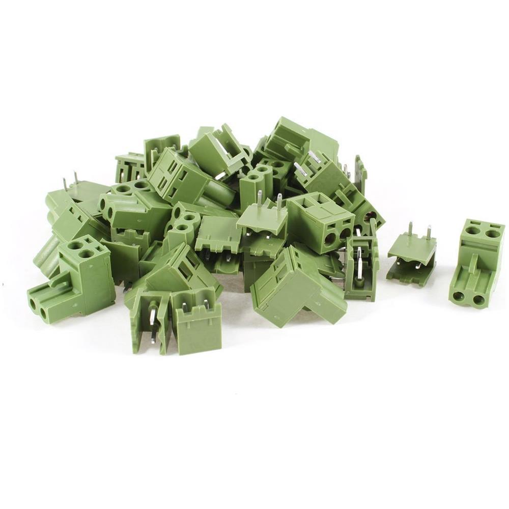 Amico - 20 Pezzi Di Passo 300v Ac 10 A 5,08 Millimetri 2 Perno A Vite Rapporto Morsettiera - Foto 1