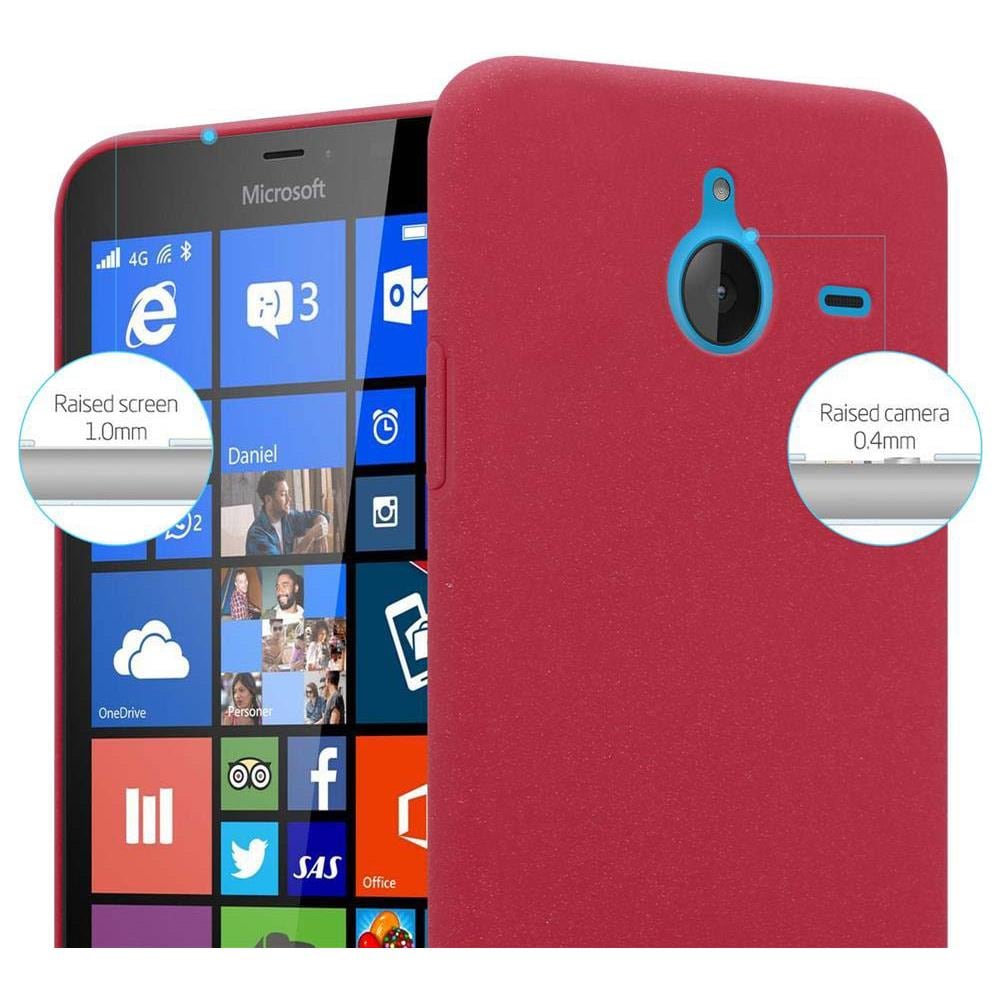 Custodia Compatibile Con Nokia Lumia 640 Xl In Frosty Rosso - Hard Case Coperchio Protettivo In Frosted Look Contro I Graffi E Gli Urti - Foto 2