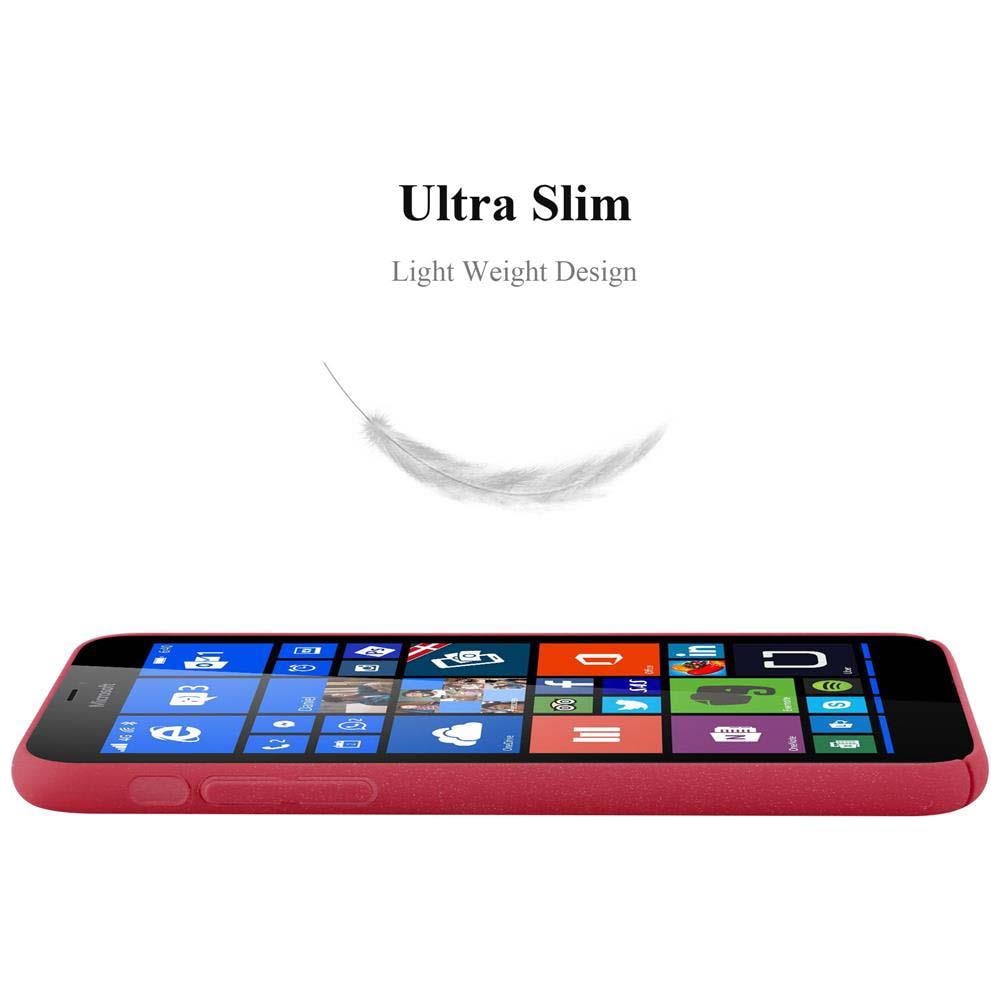 Custodia Compatibile Con Nokia Lumia 640 Xl In Frosty Rosso - Hard Case Coperchio Protettivo In Frosted Look Contro I Graffi E Gli Urti - Foto 5