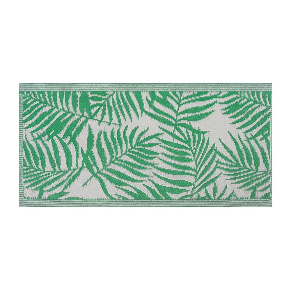 Tappeto Da Esterno 60 X 105 Cm Motivo Foglie Di Palma Verdi Kota - Foto 2
