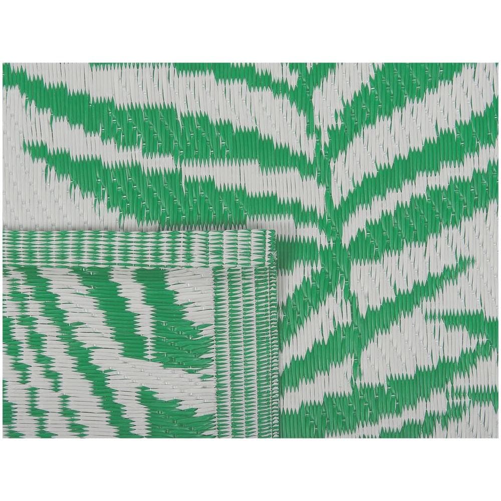 Tappeto Da Esterno 60 X 105 Cm Motivo Foglie Di Palma Verdi Kota - Foto 8