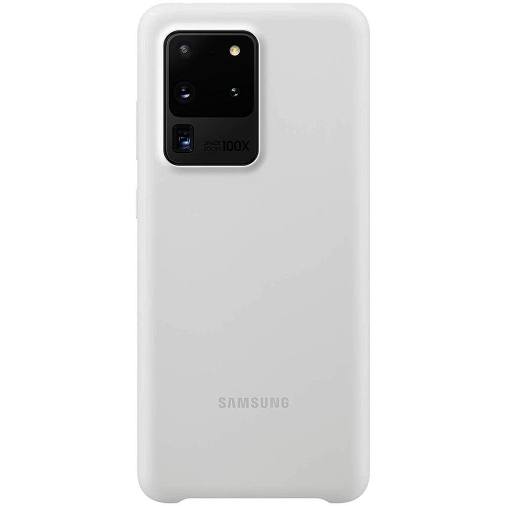 Custodia Silicone Cover Ef-pg988twegeu Per Galaxy S20 Ultra Sm-g988 Bianco - Foto 1