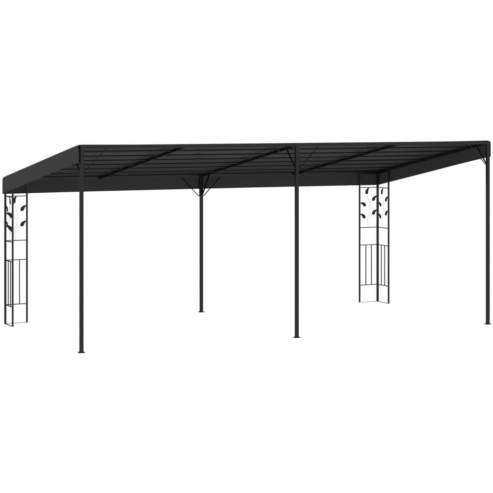 Gazebo A Parete 6x3x2,5 M Antracite - Foto 2